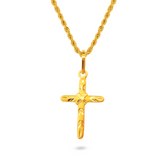 22K Gold Cross Pendant